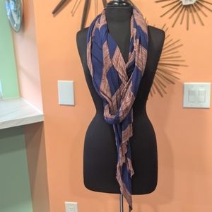 Rare Y2K Free People OS Long Scarf Stretchy Indie Sleaze Wrap Ultra Soft Stripe